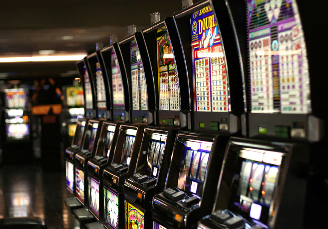 A Row Of Slot Machines