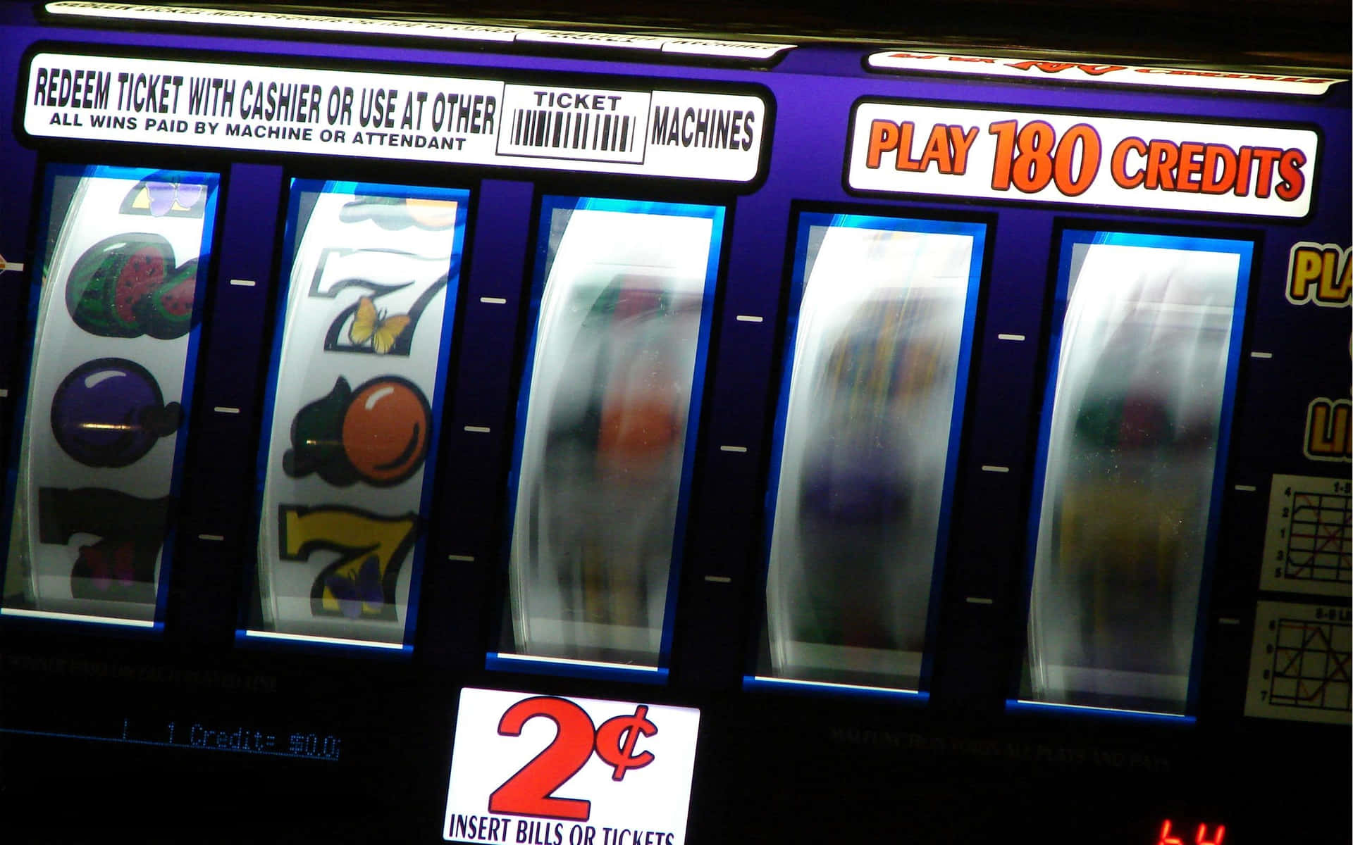 A Slot Machine With Two Numbers