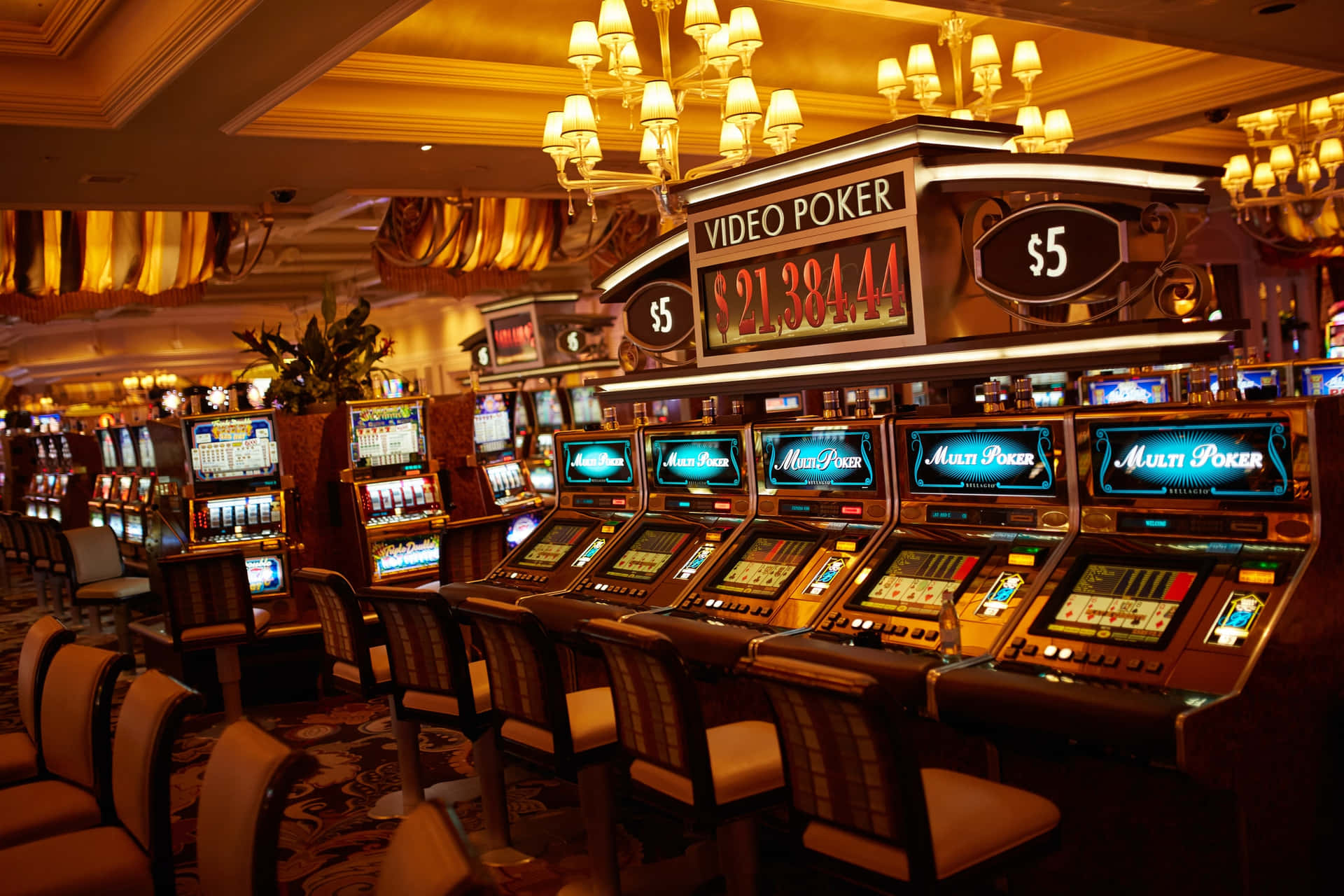A Casino With Slot Machines
