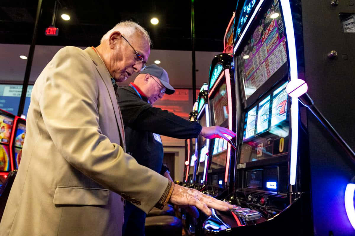 Slot Machines Old Player Picture