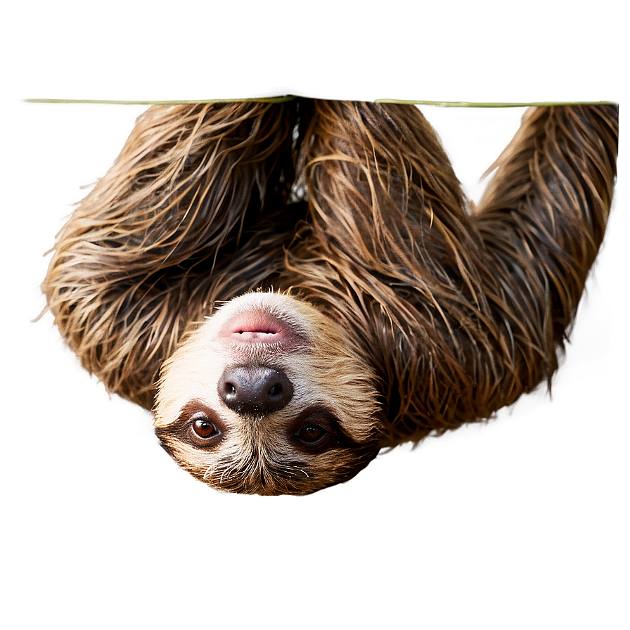 Sloth Hanging Upside Down Png 06112024 PNG