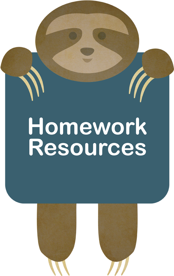 Sloth Homework Resources Sign PNG