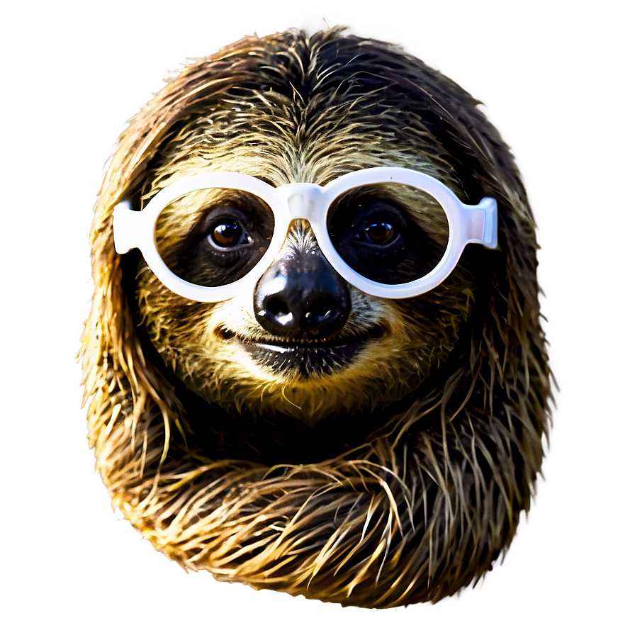 Sloth With Glasses Png Gku2 PNG