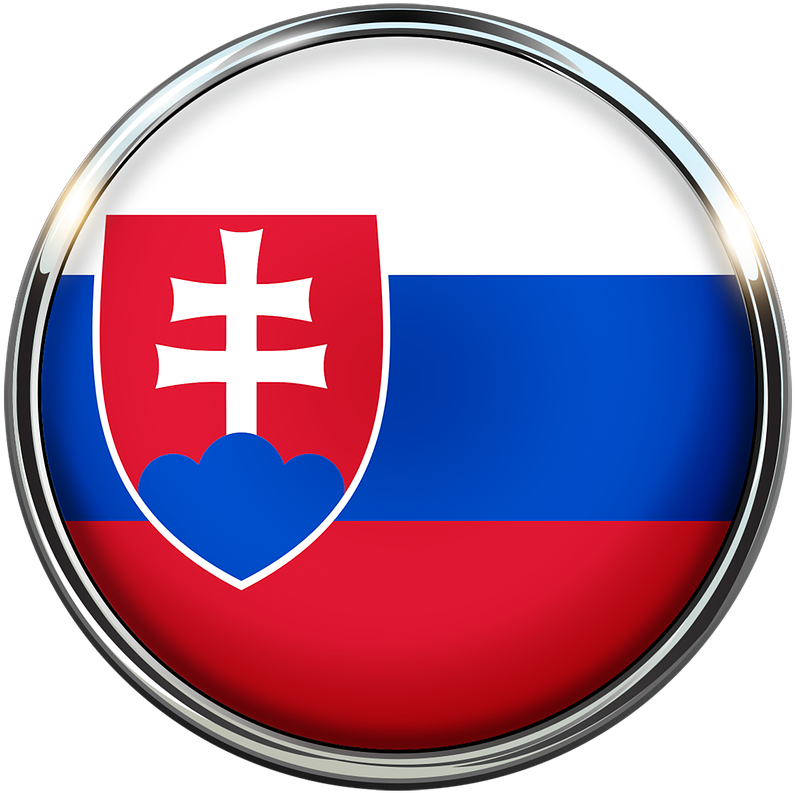 Download Slovakia National Emblem Button | Wallpapers.com