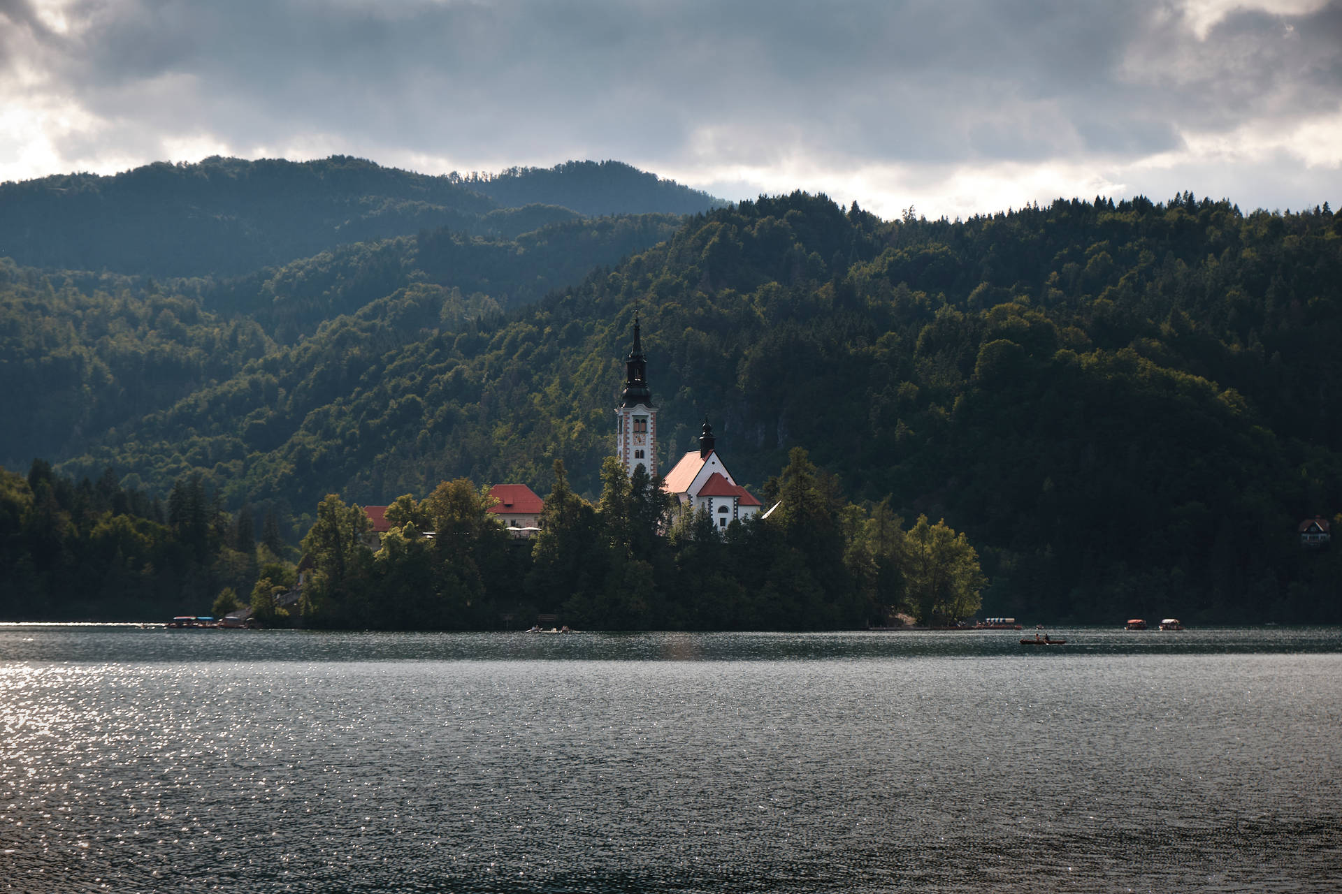 Slovenia Glistening Lake Bled Wallpaper