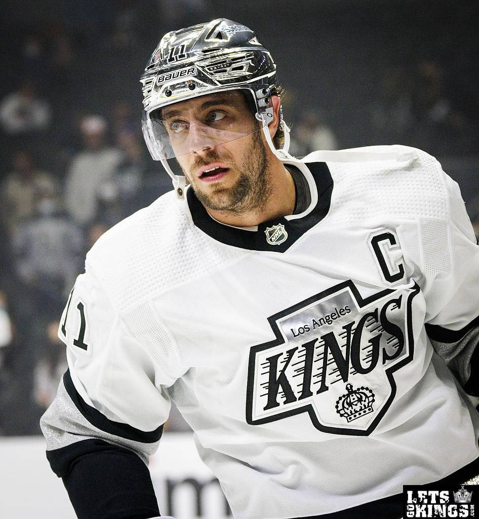 Anze Kopitar in action for Los Angeles Kings Wallpaper