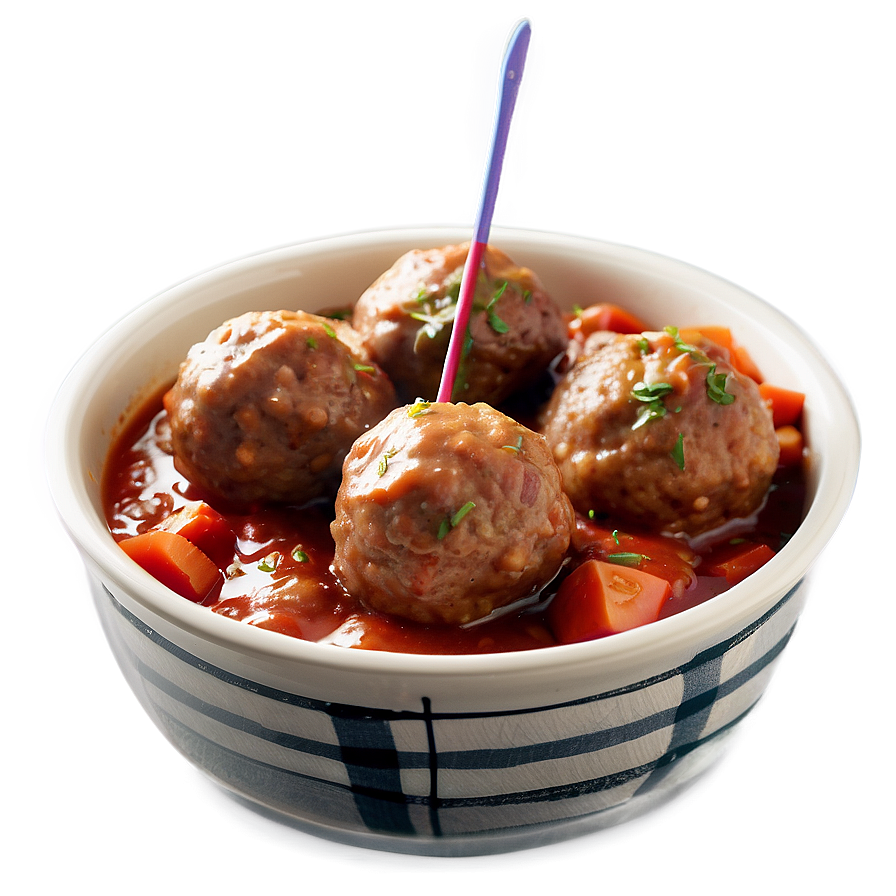 Slow Cooker Meatball Delight Png 06242024 PNG