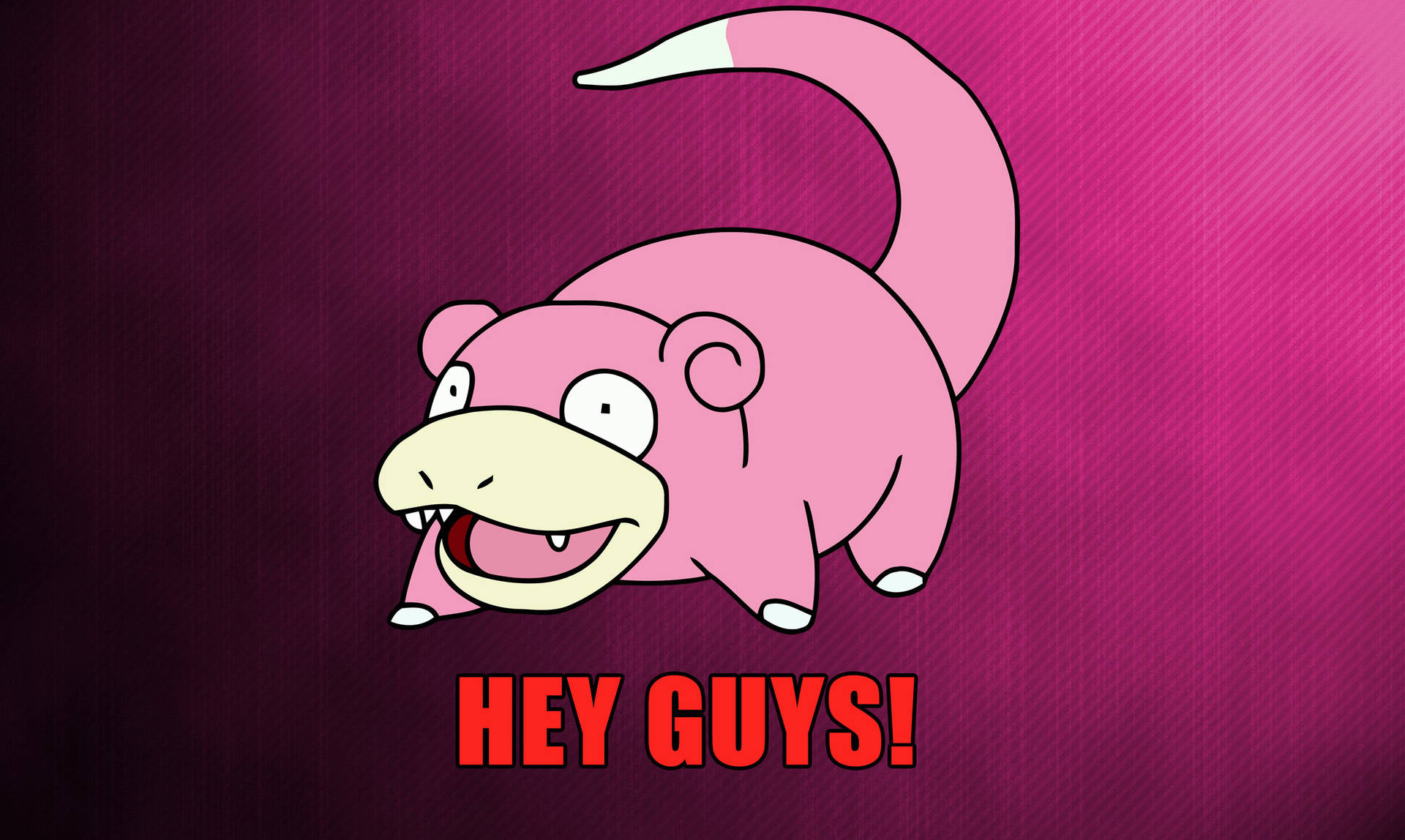 Slowpoke Pink Pokemon Meme Wallpaper