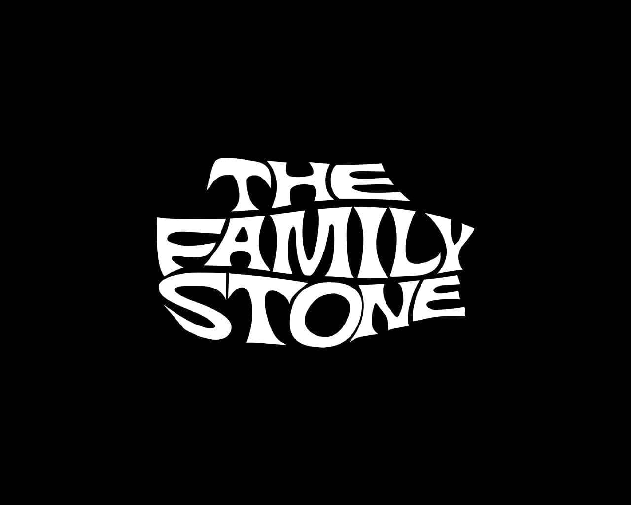 Slye La Famiglia Stone Testo Grafico Sfondo