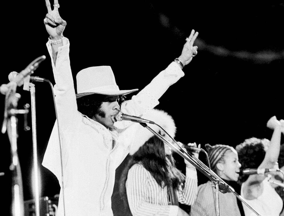 Sly And The Family Stone succesfulde koncert Wallpaper