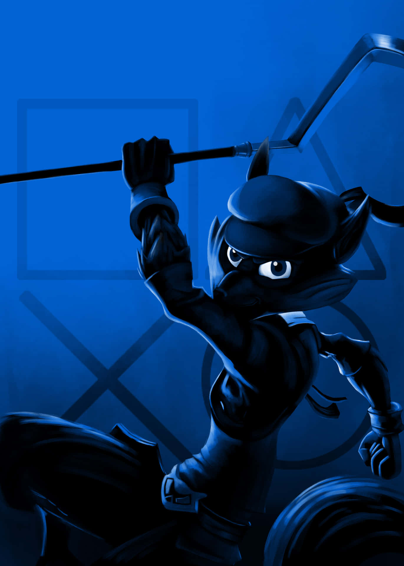 Sly Cooper And His Baton Wallpaper