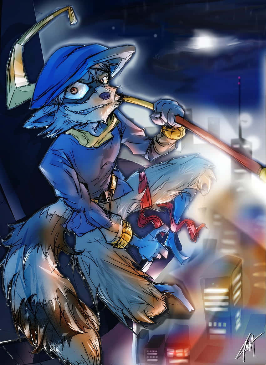 Sly Cooper In The City Wallpaper