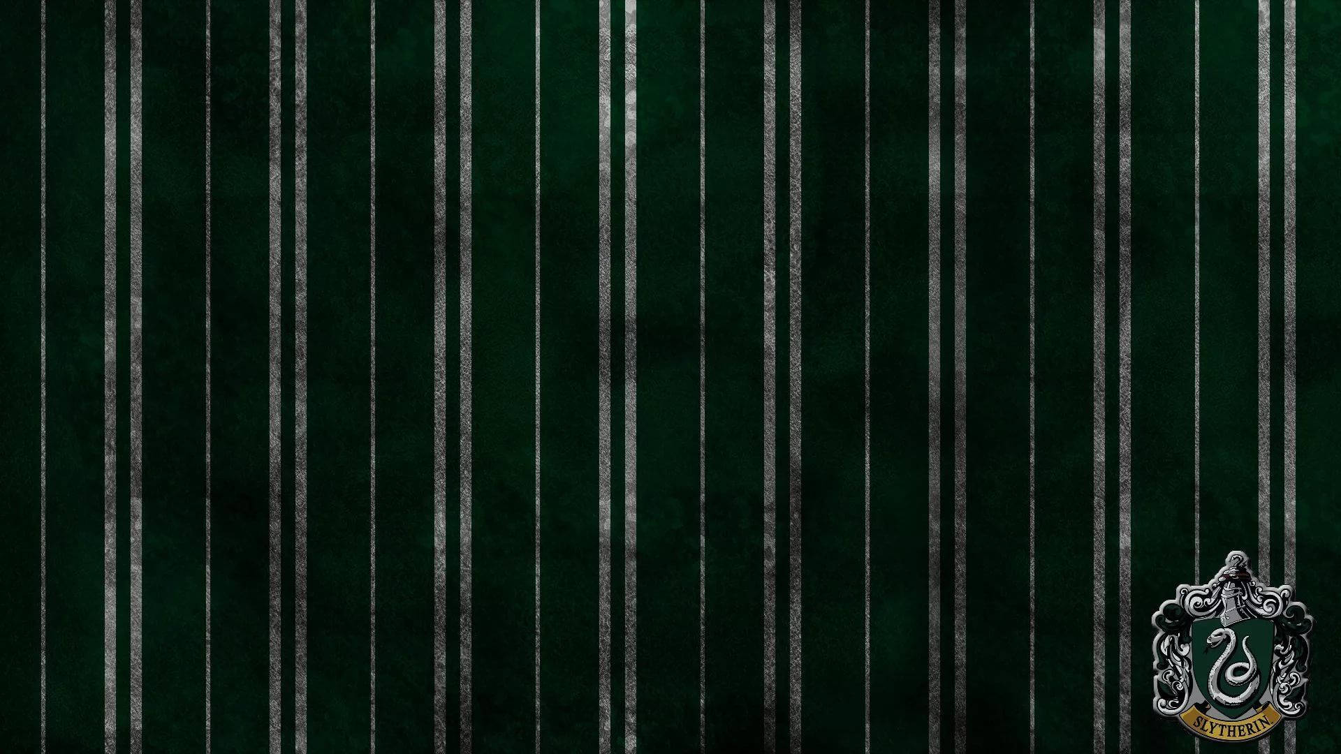 Slytherin Aesthetic Dark Green Fabric Wallpaper