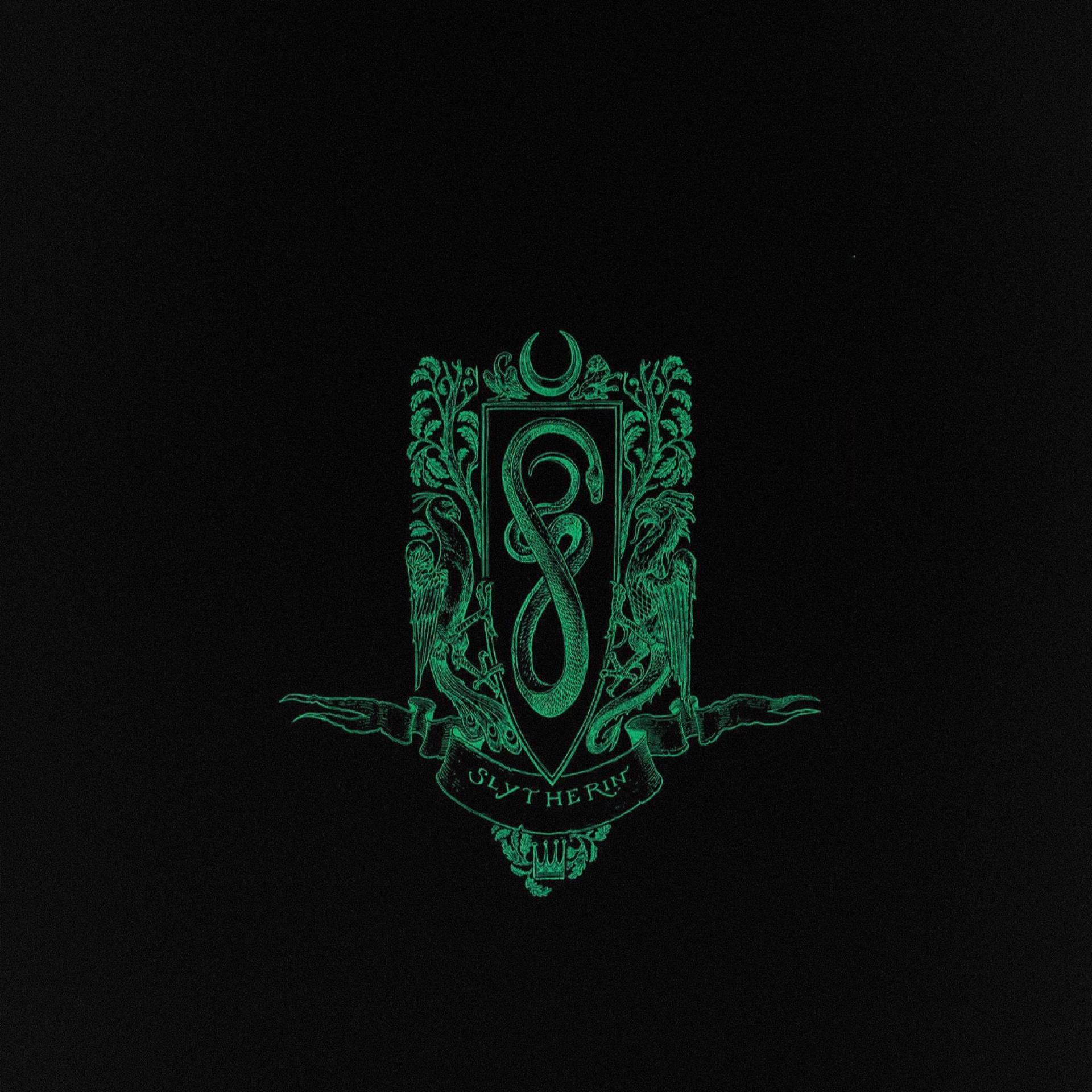 Slytherin Aesthetic Medieval Emblem Logo Wallpaper