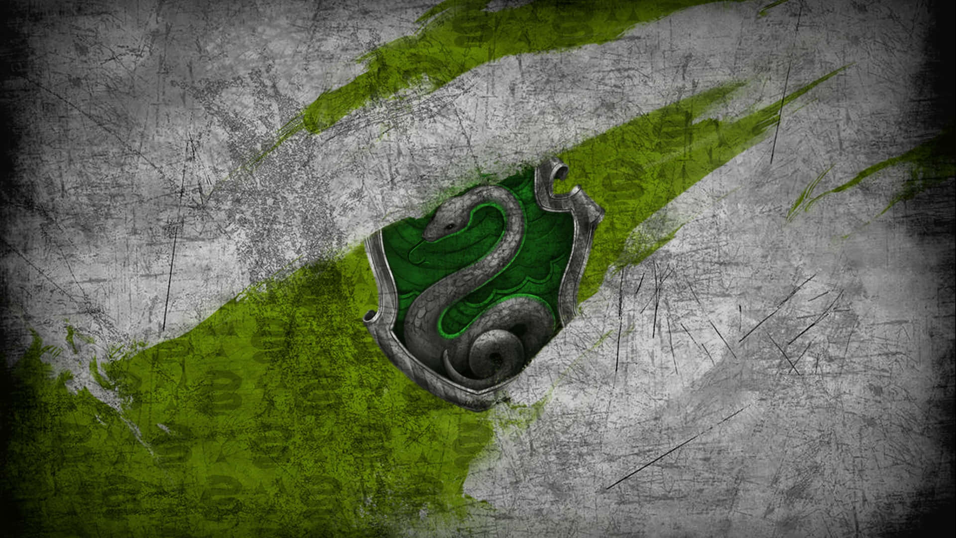 Blason Slytherin_ Artistique_ Fond Fond d'écran