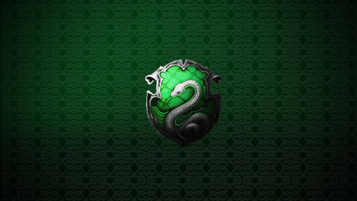 Slytherin Crest Green Pattern