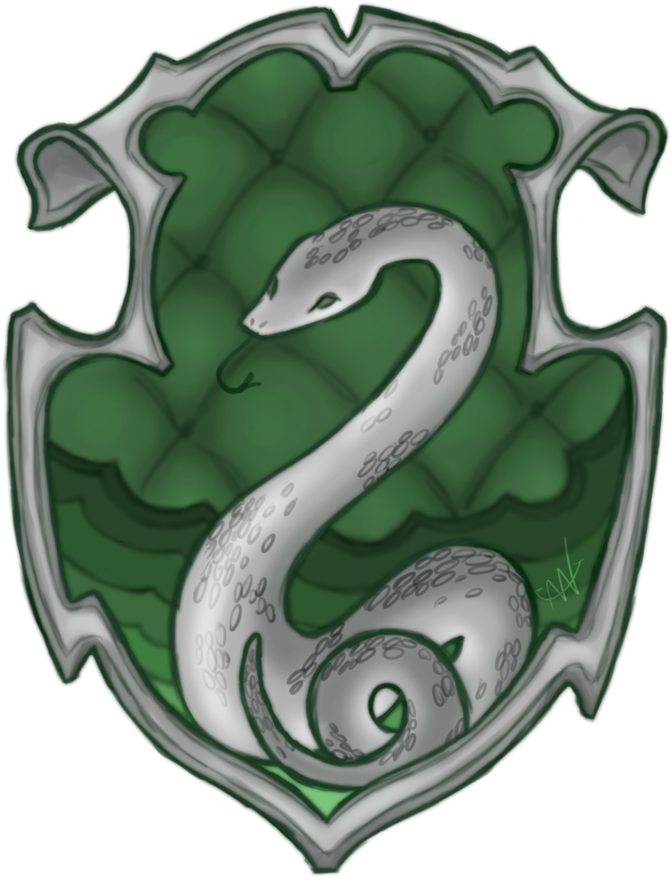 Slytherin House Crest Artwork PNG