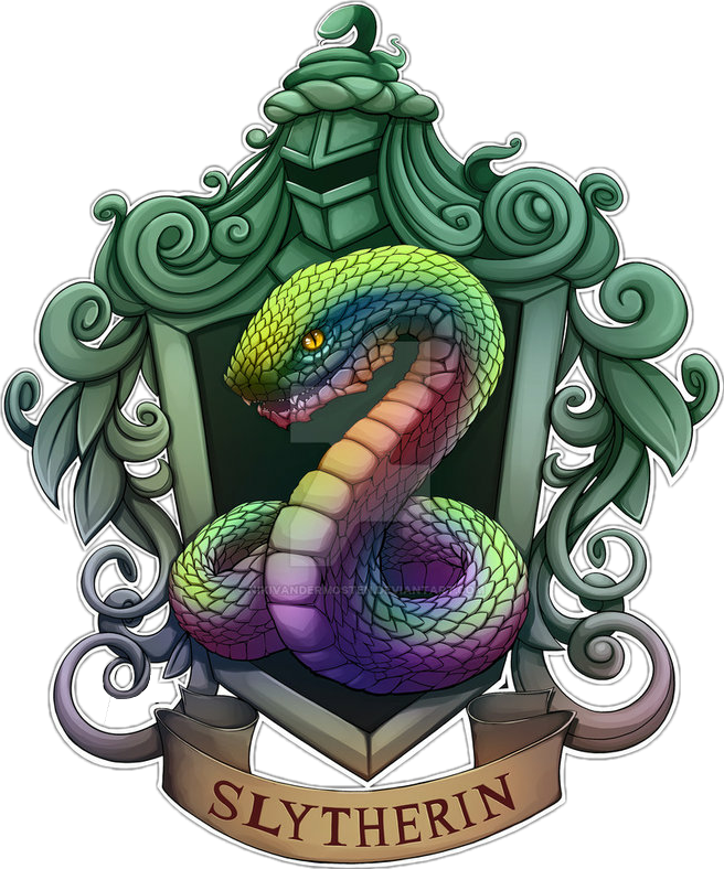 Slytherin House Crest Artwork PNG