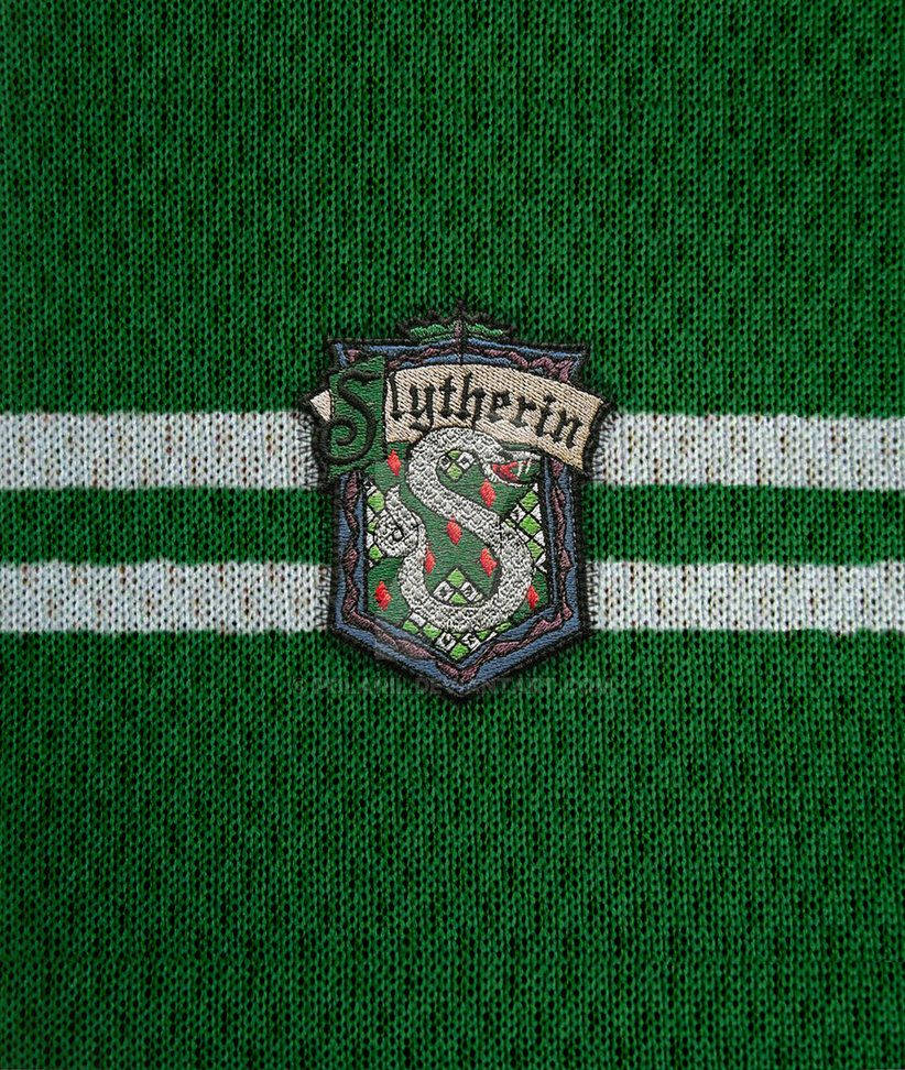 Slytherin Logo Knitted Fabric Wallpaper