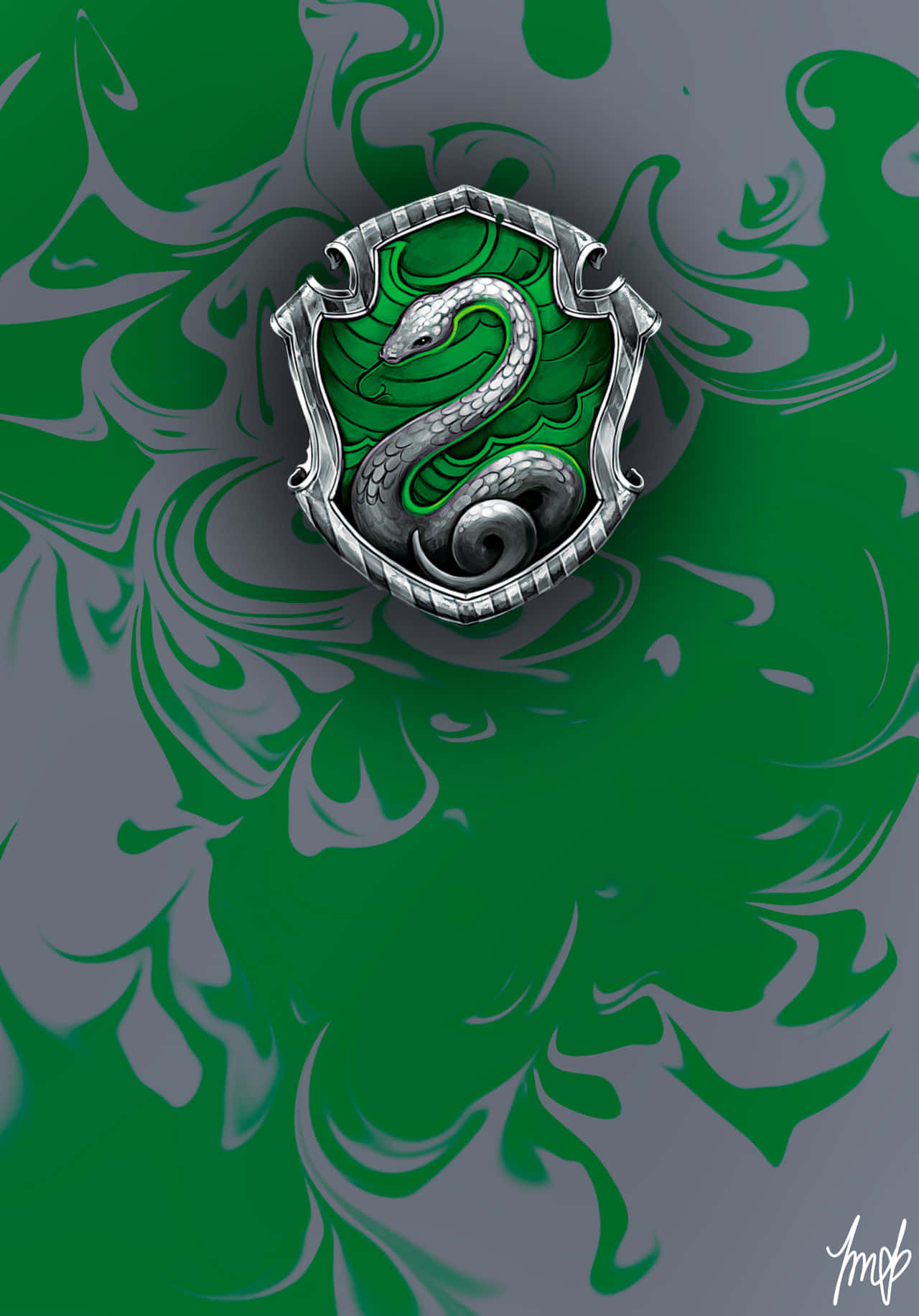 Slytherin Phone - Get ready for magical mobile adventures! Wallpaper
