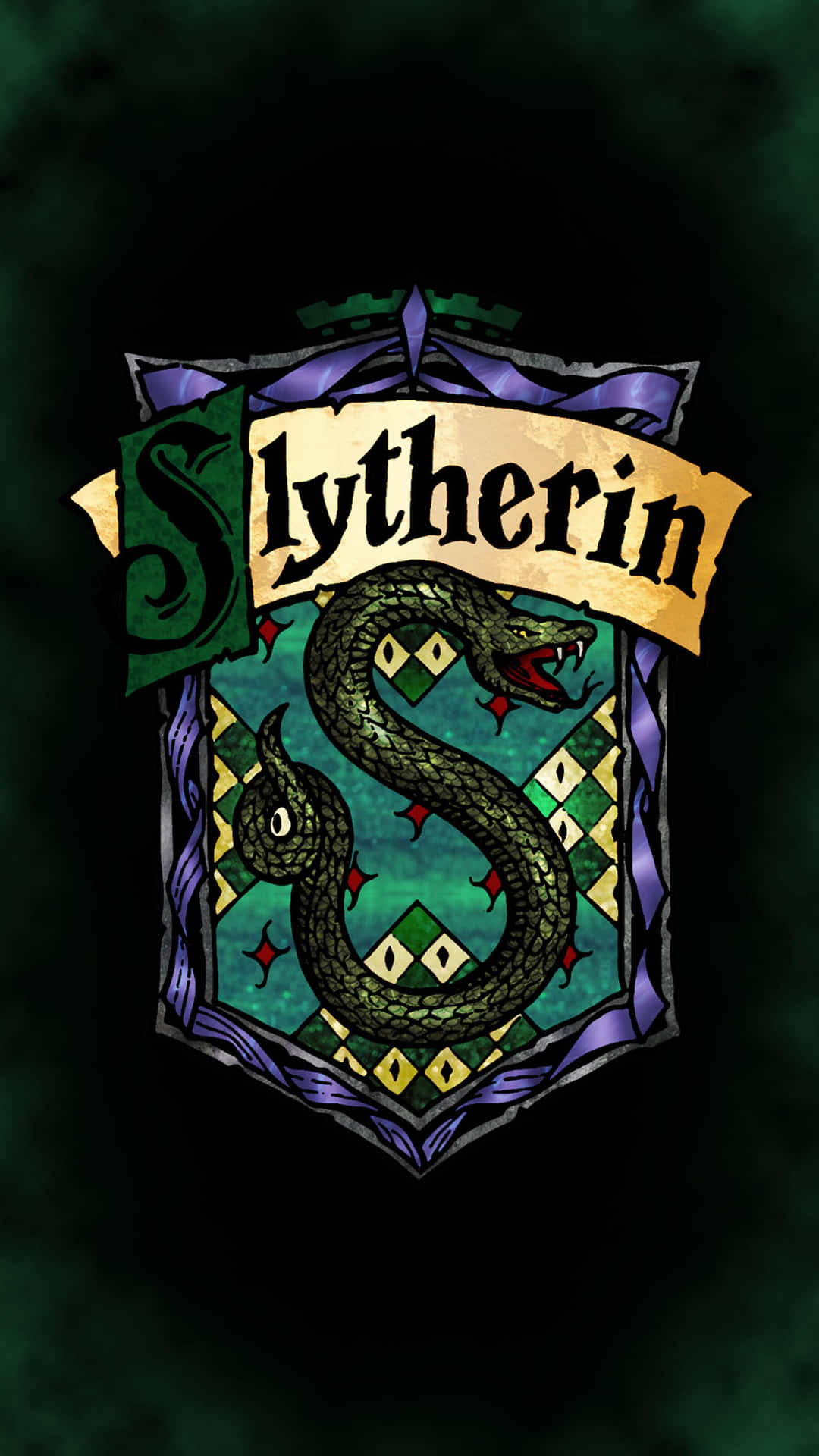"Proudly Display Your House Loyalty with Slytherin Phone" Wallpaper