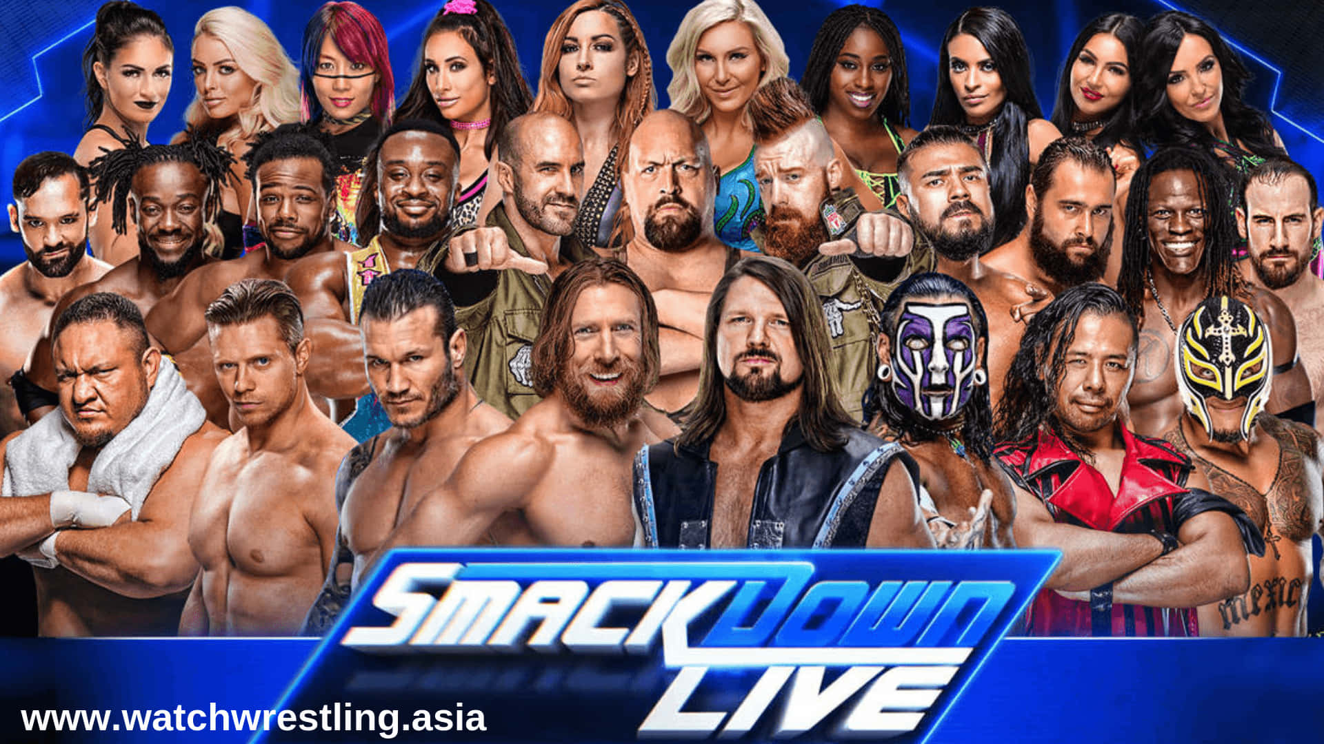 Get Ready for Exciting Action in WWE Smackdown! Wallpaper