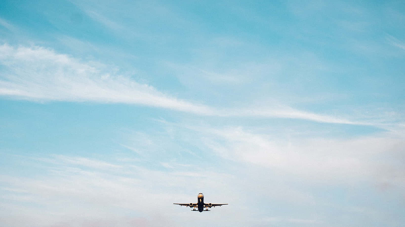 Small Airplane Soaring At The Blue Sky Wallpaper