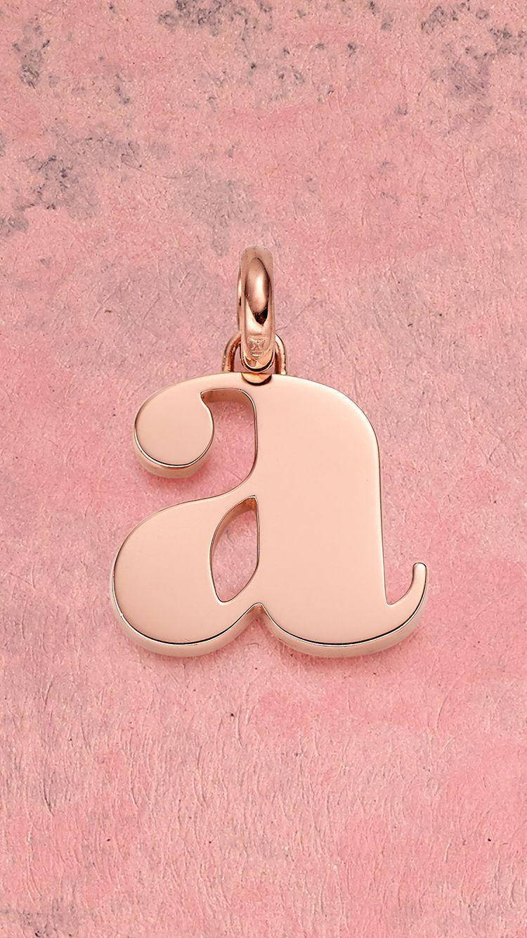 Small Alphabet Letter A In Pink Picture