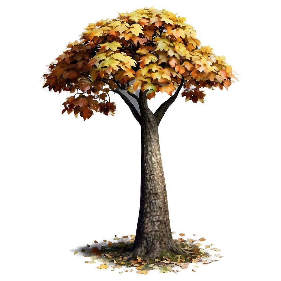 Small Autumn Tree Png 06132024 PNG