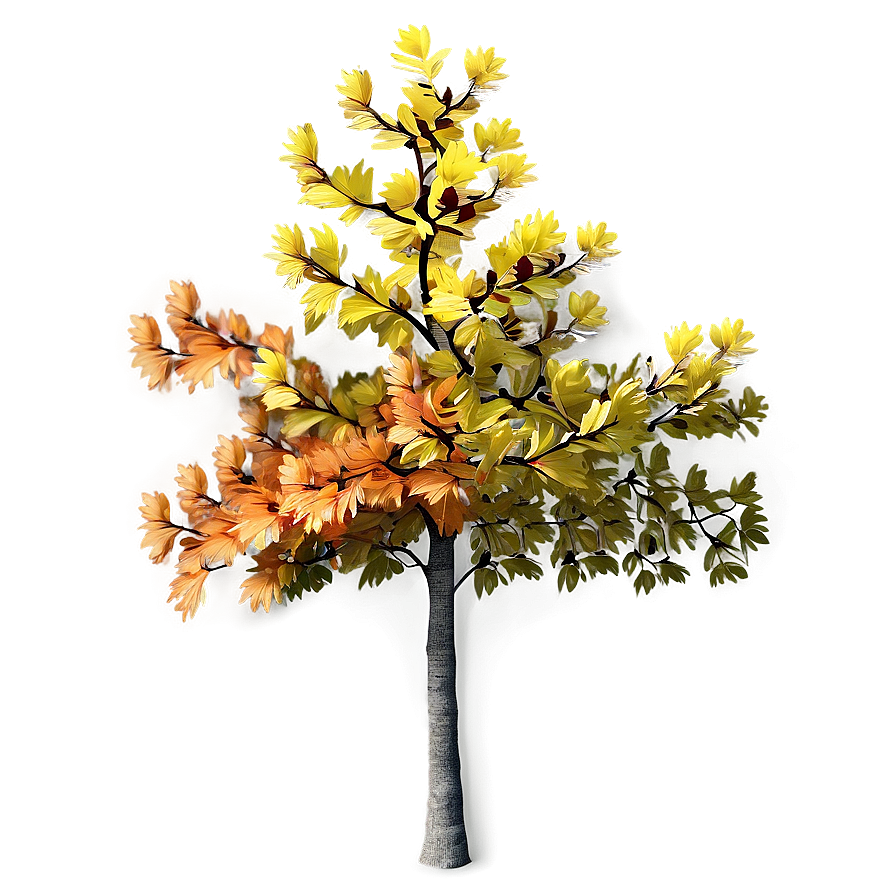 Small Autumn Tree Png 06132024 PNG