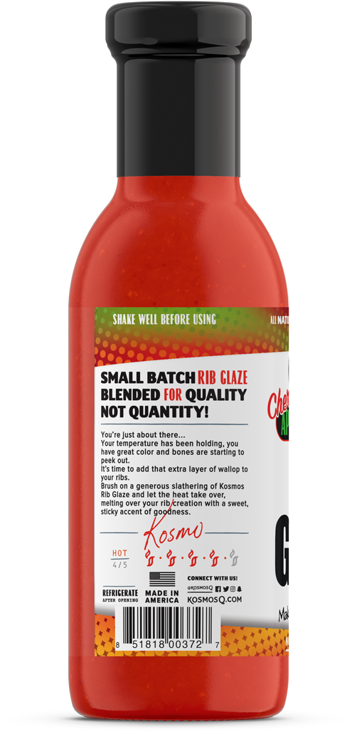 Small Batch Rib Glaze Bottle PNG