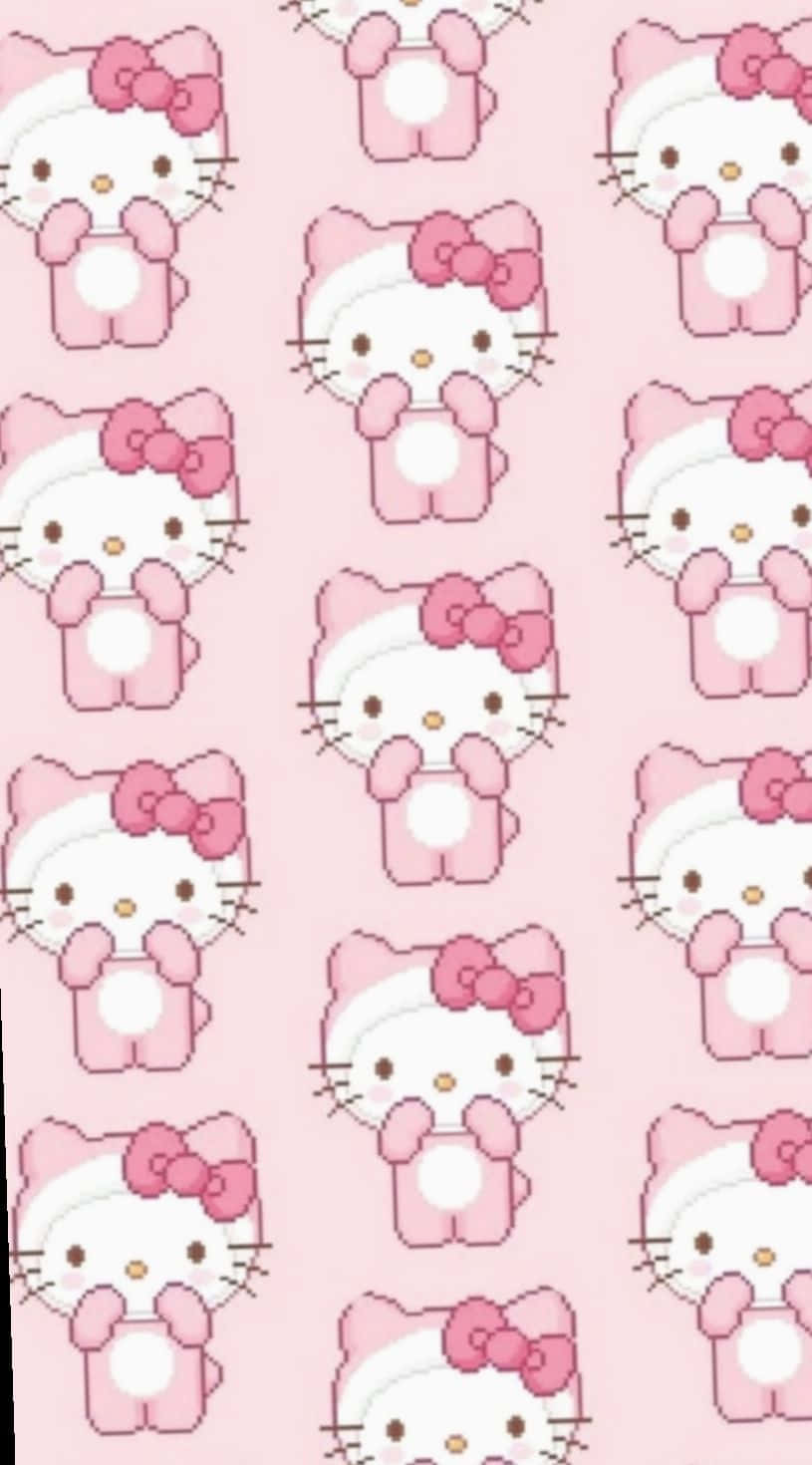 Small Cute Pink Hello Kitty Wallpaper Wallpaper