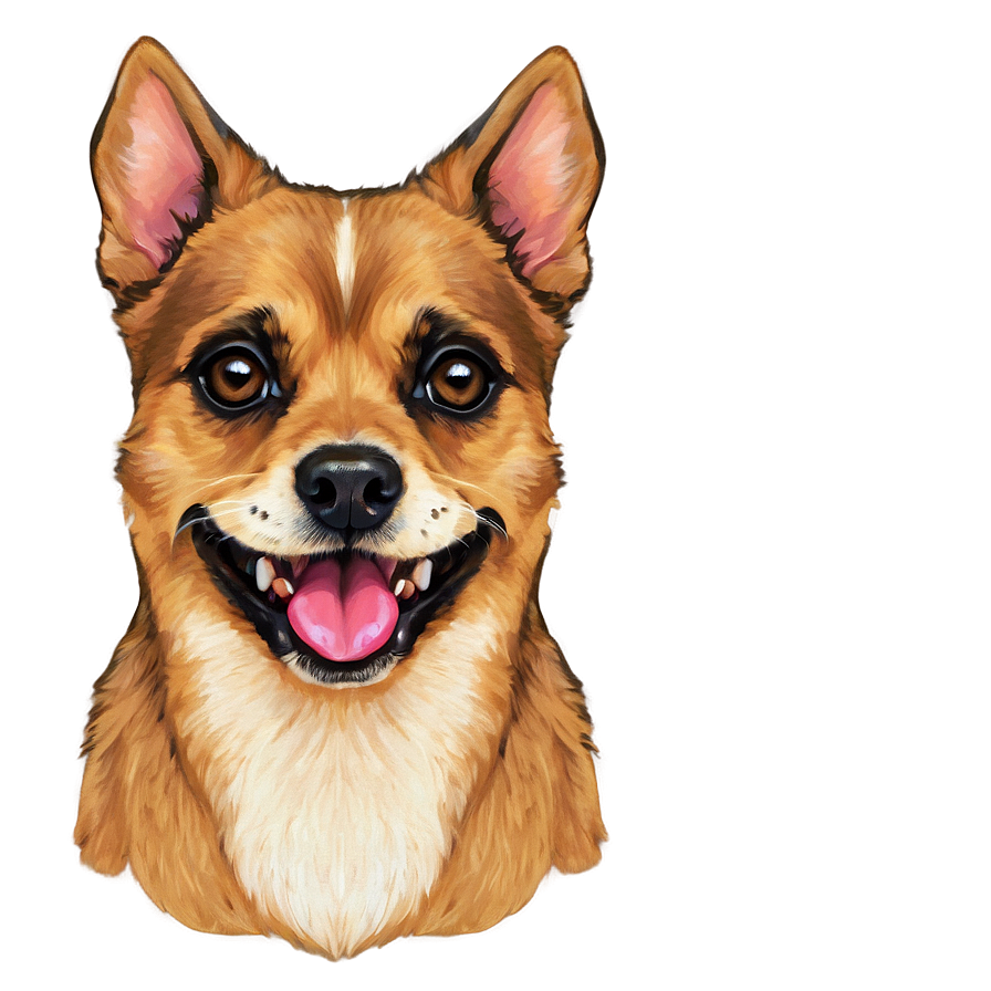 Small Dog Face Sketch Png Xma PNG