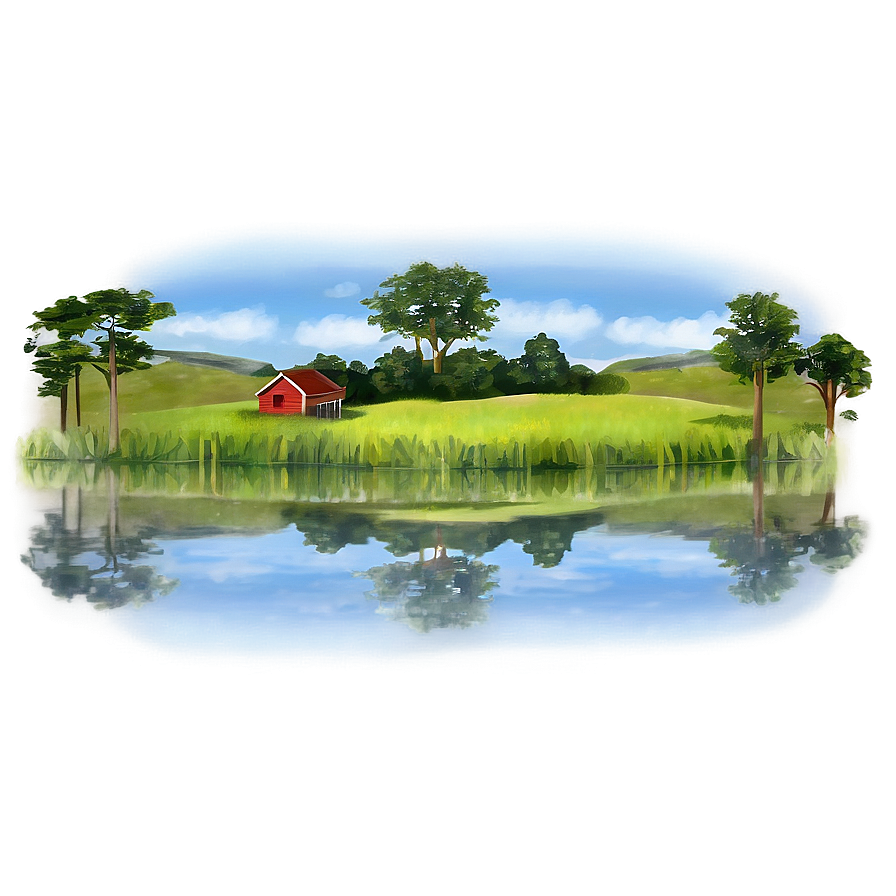 Small Farm Pond Png Cxd PNG