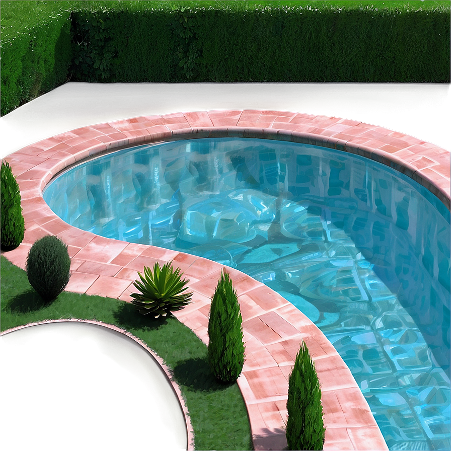 Small Garden Swimming Pool Png 06122024 PNG