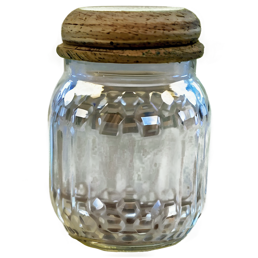 Small Glass Jar Png 06132024 PNG