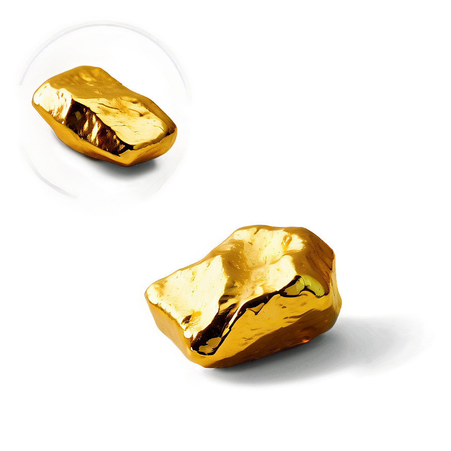 Small Gold Nugget Png 06132024 PNG