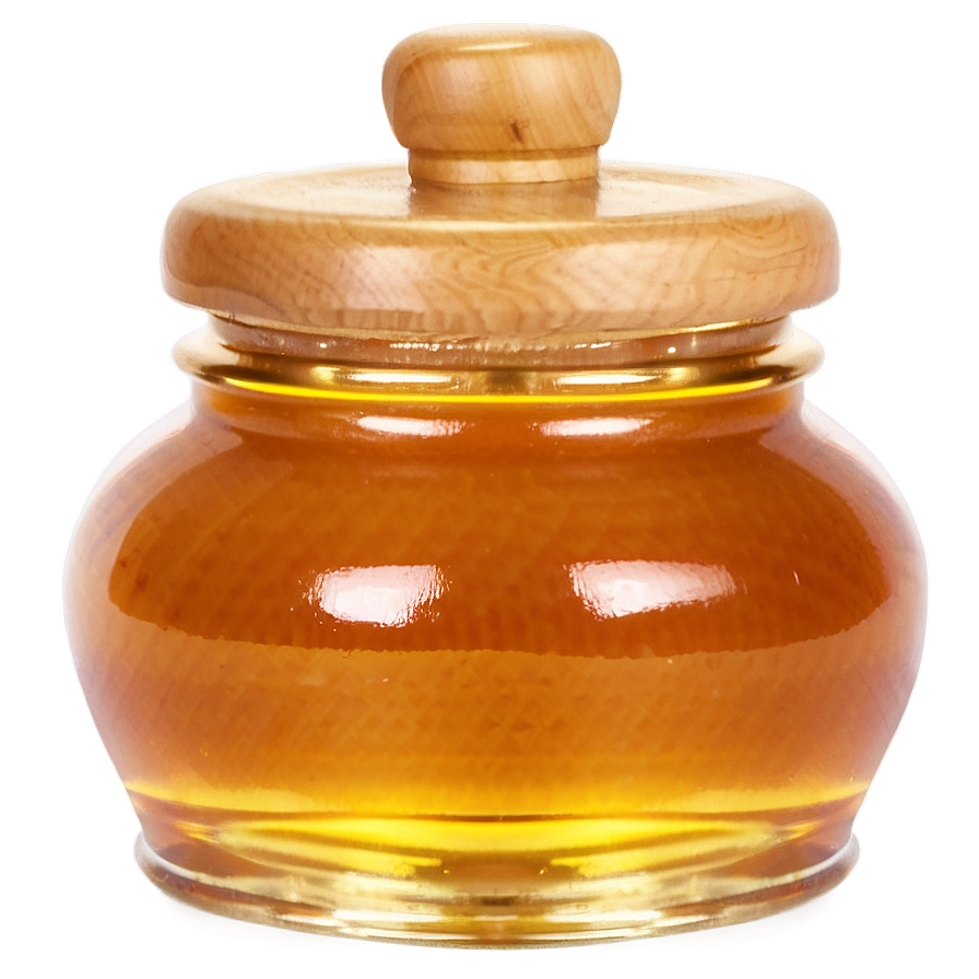 Small Honey Jar Png 06212024 PNG