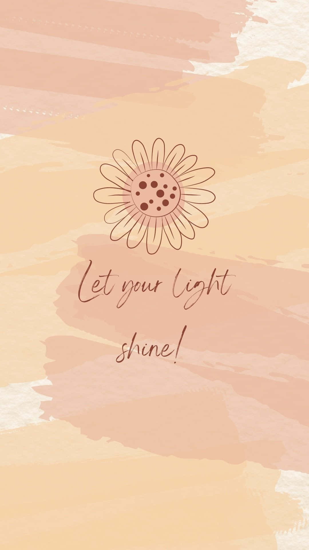 Let Your Light Shine, Abstract Watercolor Background With A Flower Wallpaper