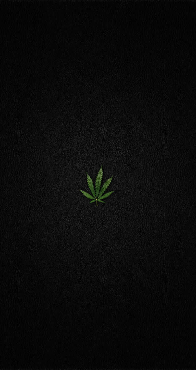 Small Scaled Cannabis Leaf Wallpaper