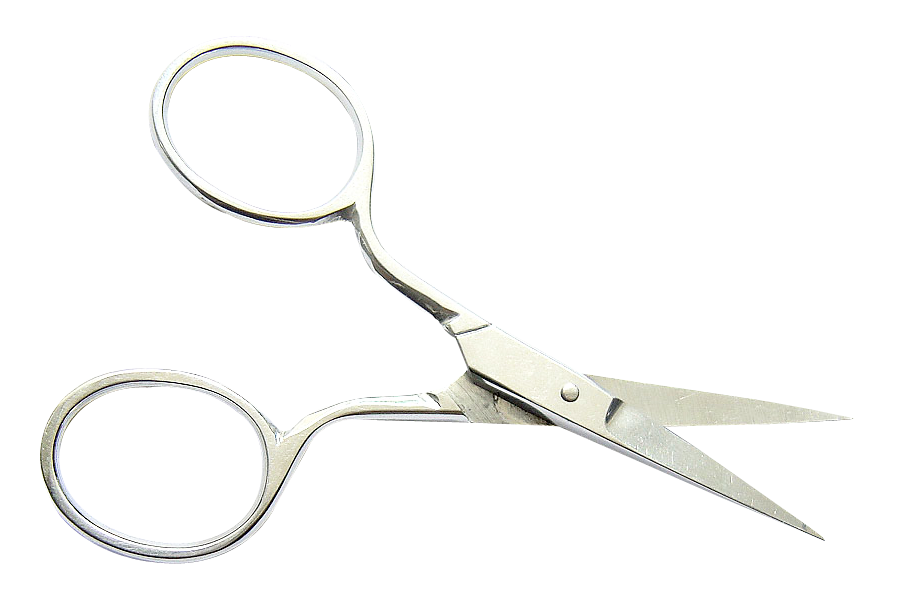 Small Silver Scissors Isolated.png PNG