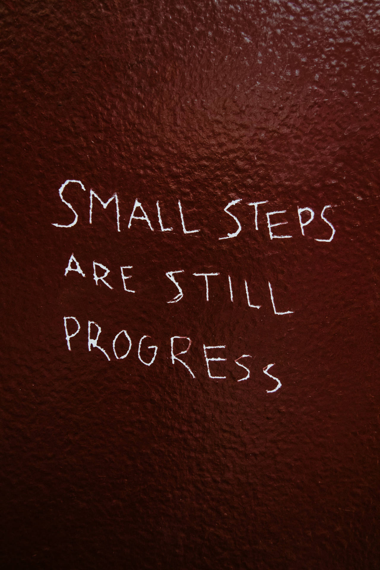 Small Steps Are Progress Motivational Quote Wallpaper