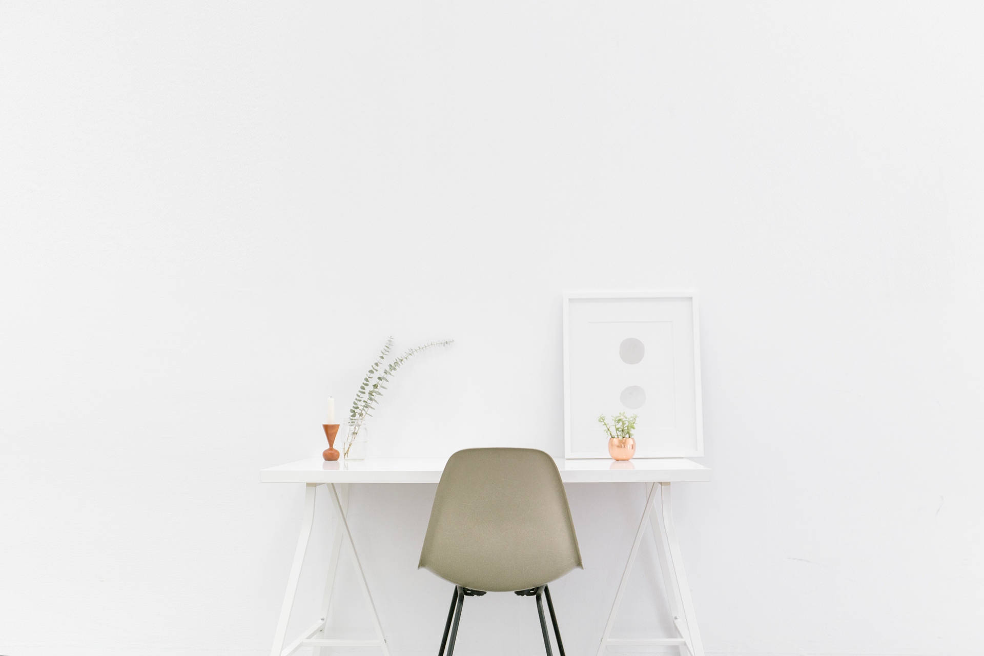 Small Table On White Background