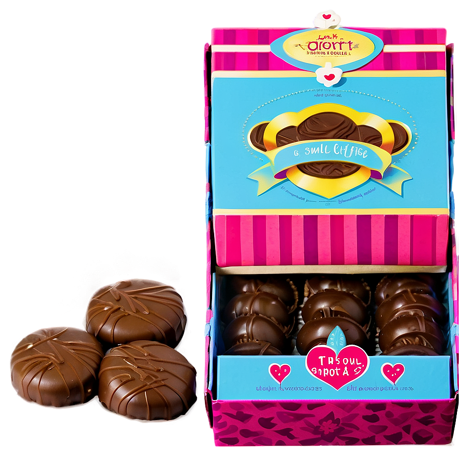 Small Treat Chocolate Box Png 06212024 PNG