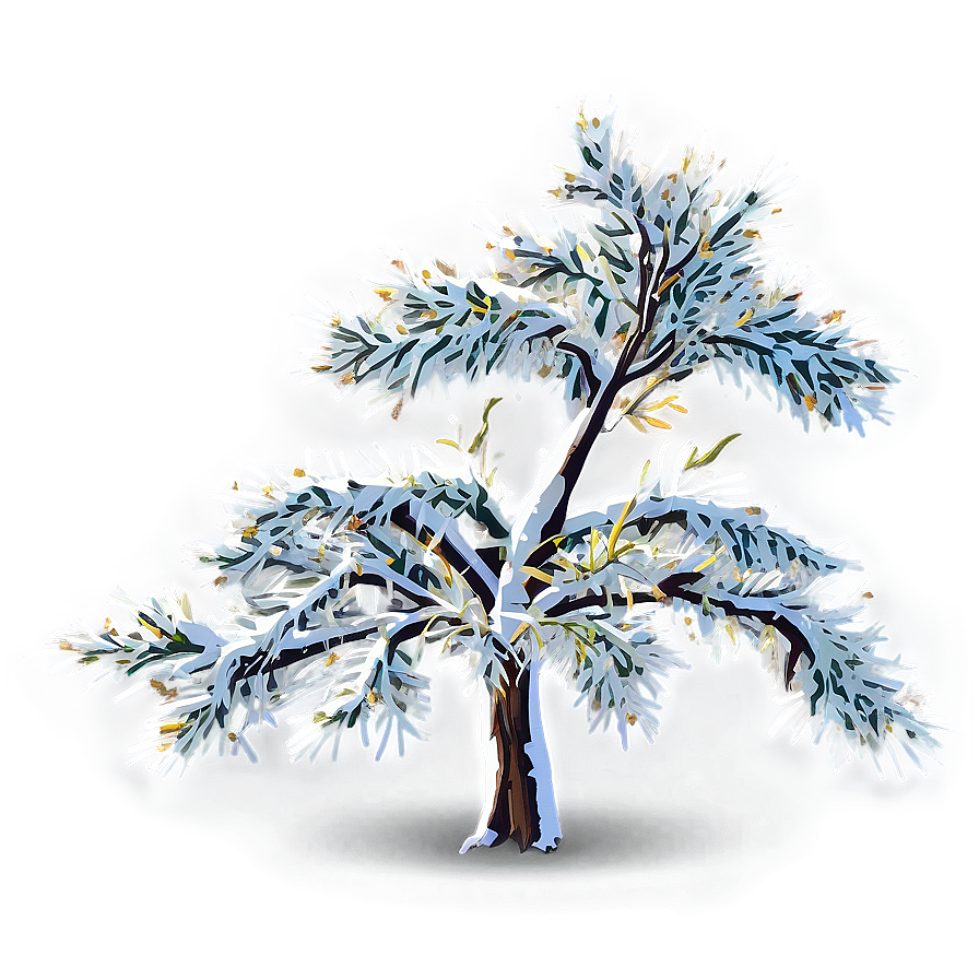 Small Tree In Snow Png 06132024 PNG