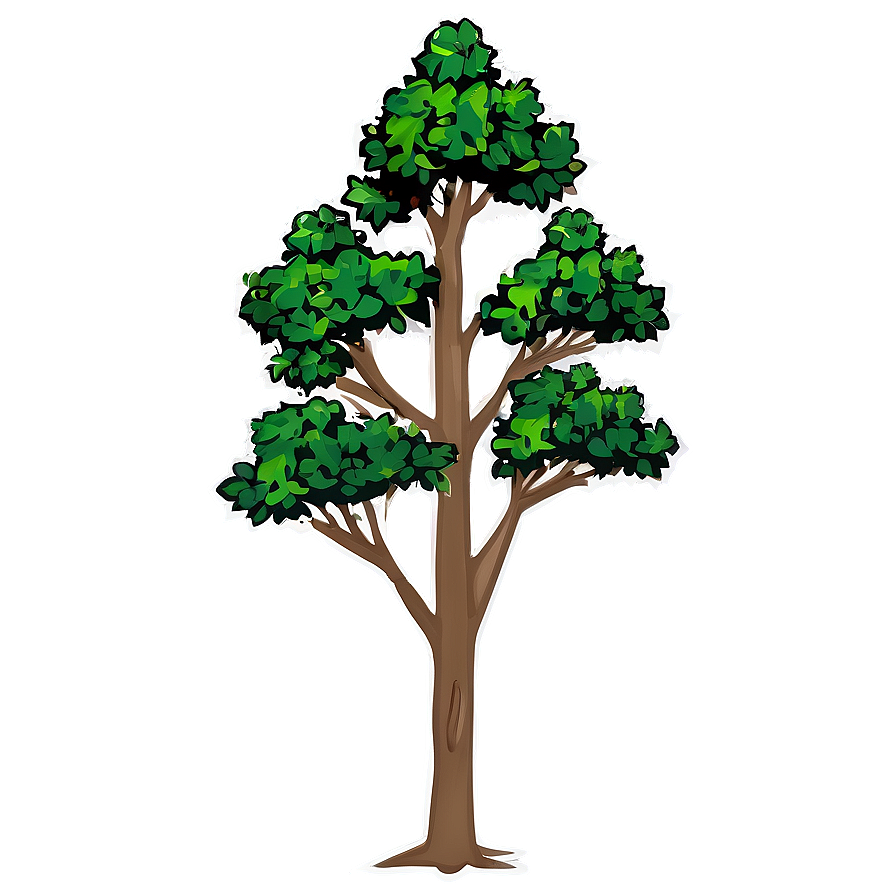 Small Tree Outline Png 06132024 PNG