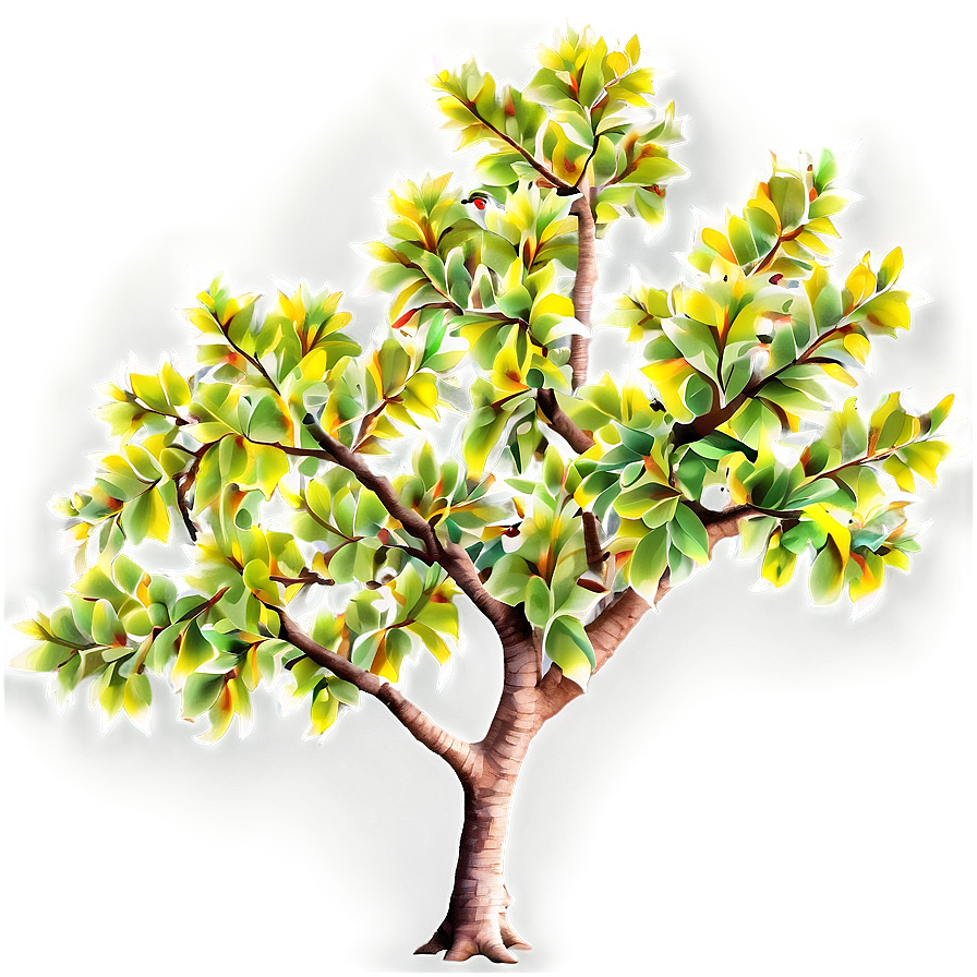 Small Tree With Bird Png 21 PNG