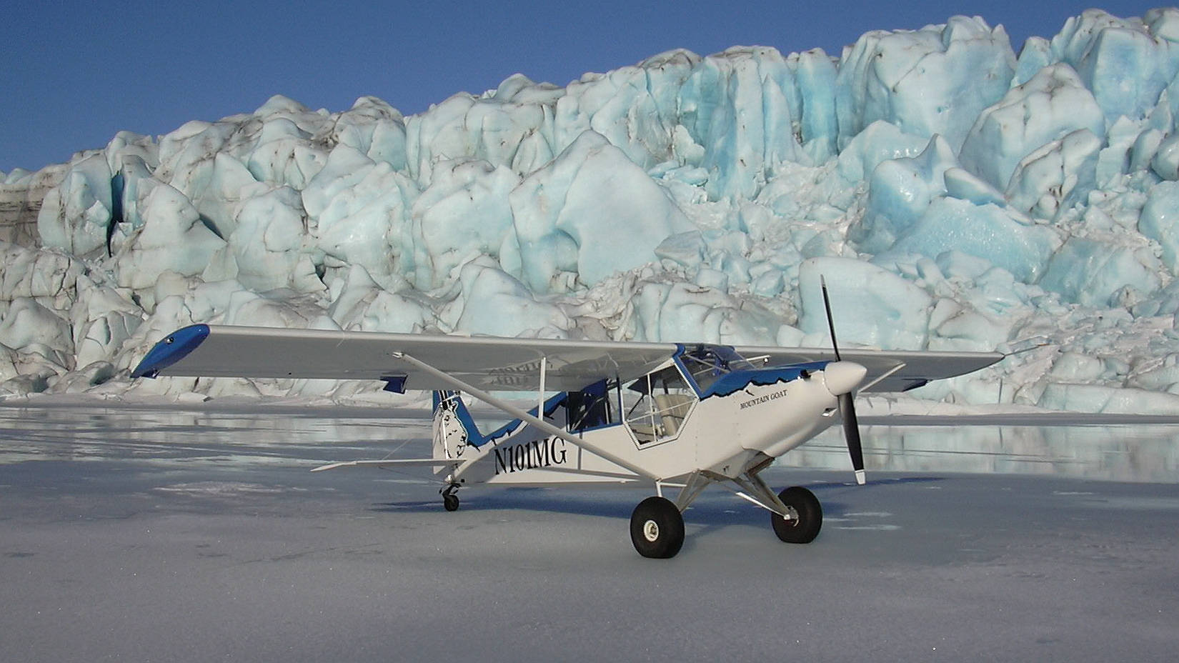 Small White Hd Plane In Ice