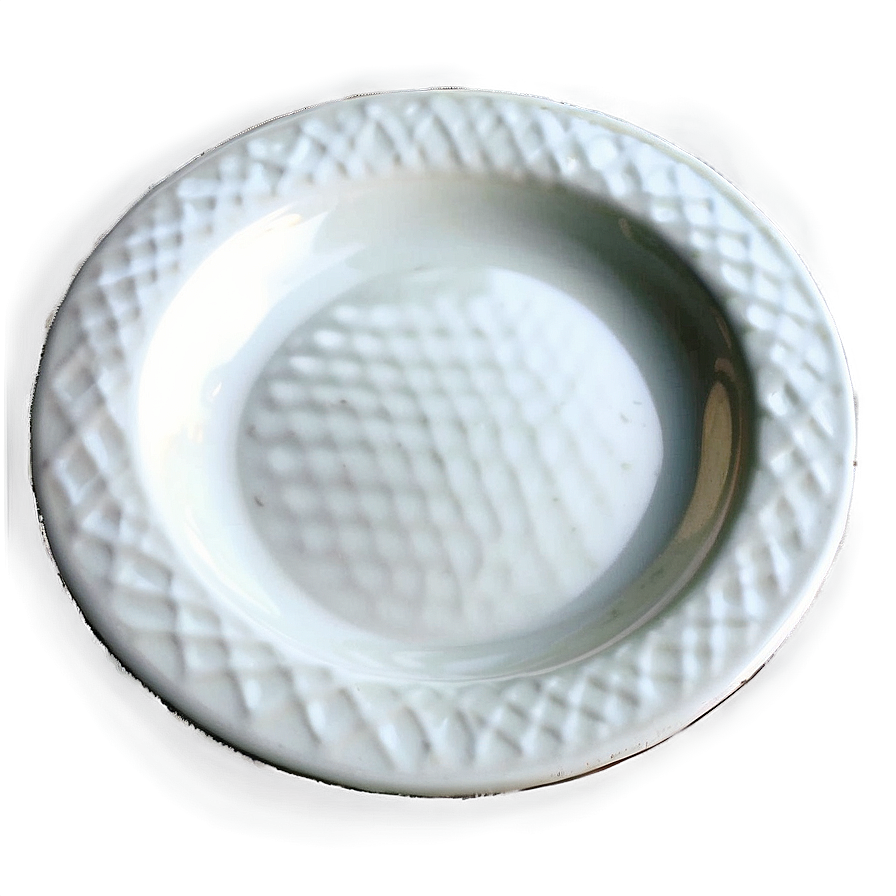 Small White Plate Png 06212024 PNG