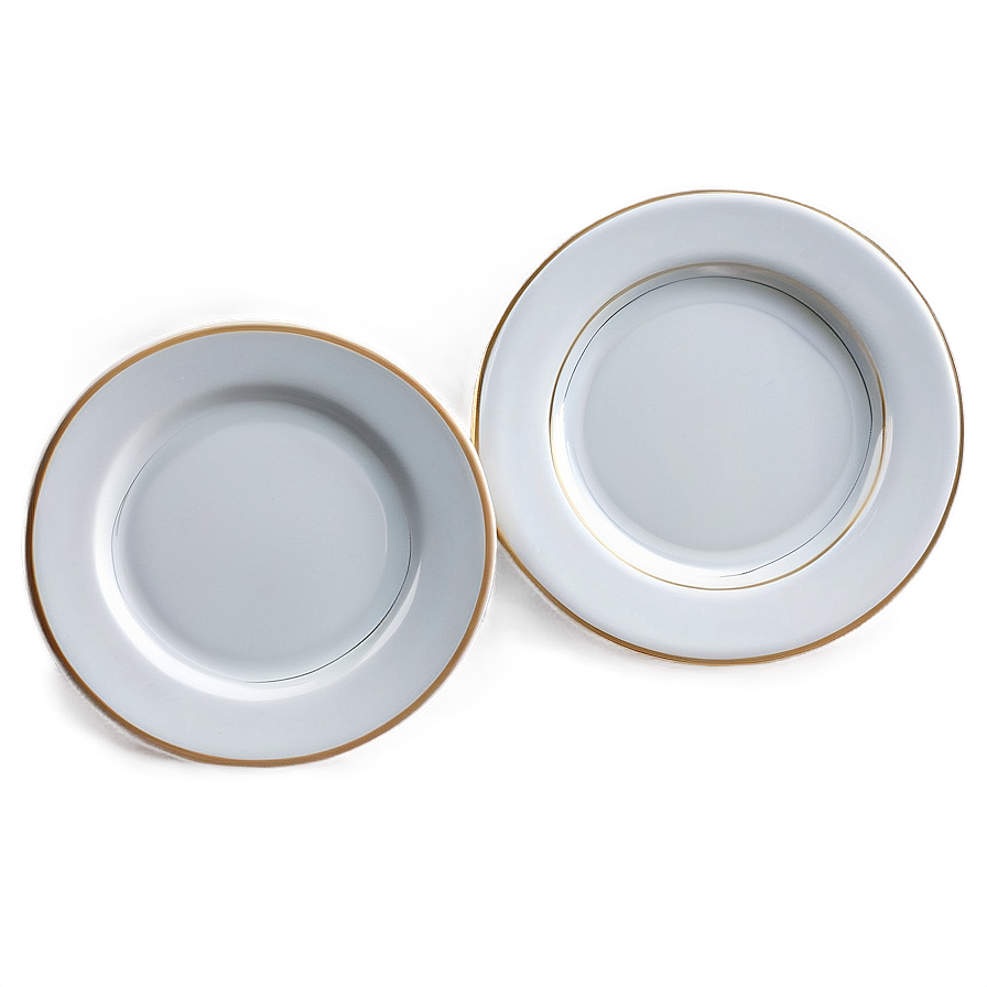 Small White Plate Png 06212024 PNG